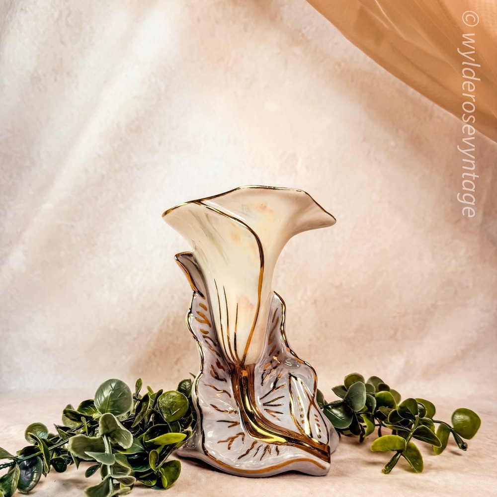 Kass Luster Ware Calla Lily Vase